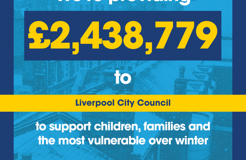 Liverpool City Council is Receiving over £2 million to support vulnerable families