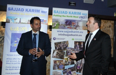 Sajjad Karim MEP with Tony Caldera